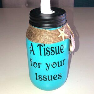 HANDCRAFTED MASON JAR TISSUE DISPENSER